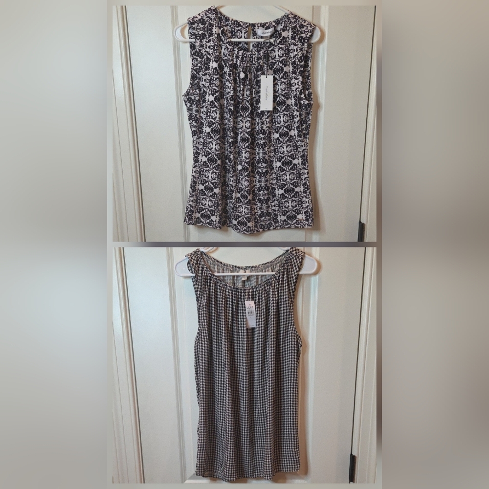 BOGO Fall CLEARANCE Calvin Klein And Loft Sleeveless Tops Size L